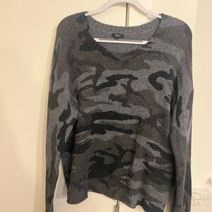 Rails Camo Cashmere Sweater Size L